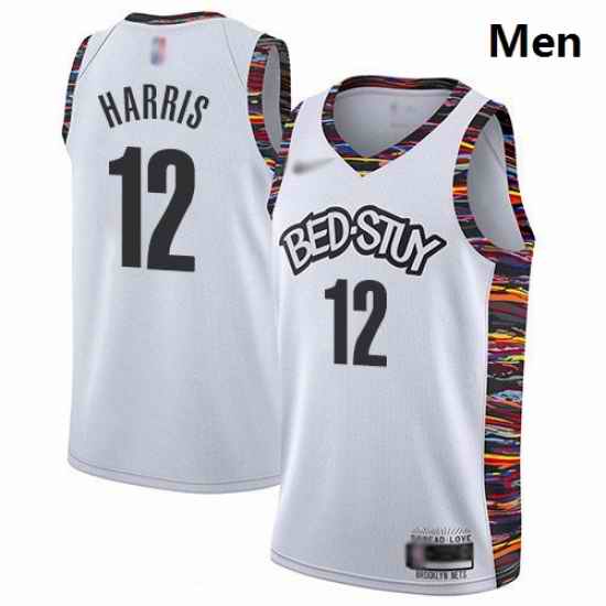Nets 12 Joe Harris White Basketball Swingman City Edition 2019 20 Jersey